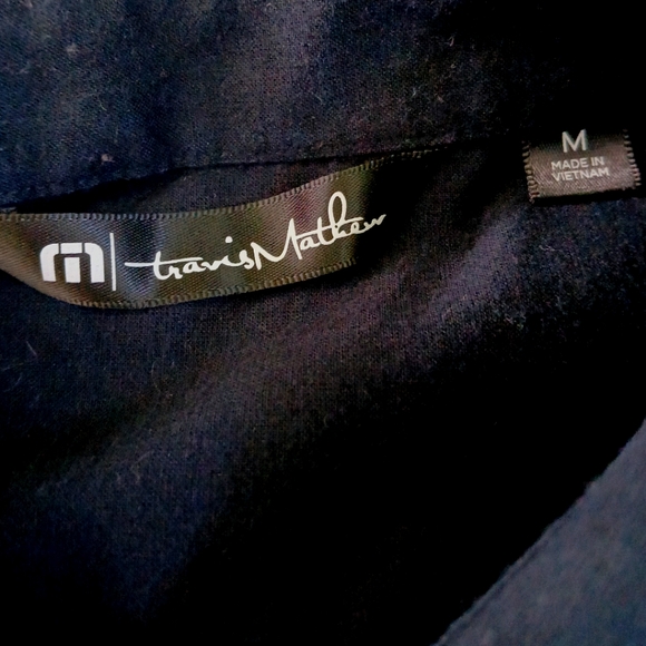 Travis Mathew Casual Button Down Long Sleeve Shirt Men's Size Medium - Picture 3 of 5